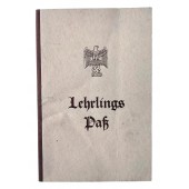 Carte d'étudiant ou Lehrlings allemande de l'époque de la Seconde Guerre mondiale, 1937