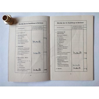 Carte détudiant ou Lehrlings allemande de lépoque de la Seconde Guerre mondiale, 1937. Espenlaub militaria