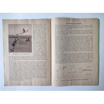 Schemata aus der Zeit des Zweiten Weltkriegs für den Zusammenbau der Segelflugzeuge durch NSFK. Espenlaub militaria
