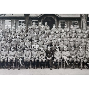 Foto de grupo de una unidad alemana de la II Guerra Mundial. Espenlaub militaria