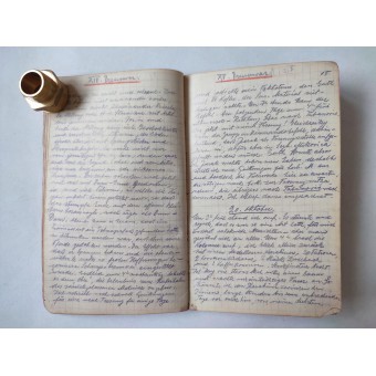 Kriegstagebuch, Diario di guerra della prima guerra mondiale di un Kadett austriaco. Espenlaub militaria
