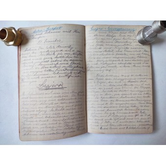 Kriegstagebuch, itävaltalaisen Kadettin sotapäiväkirja 1. maailmansodasta. Espenlaub militaria