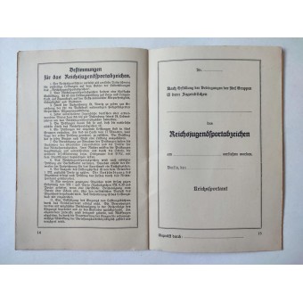 Leistungsbuch - personlig sportbok för registrering av hälsa och/eller sportprestationer. Espenlaub militaria