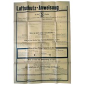 Luftschutz-poster voor gebruik binnenshuis