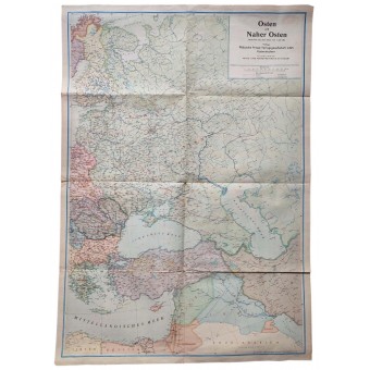 Itä- ja Lähi-idän kartta, 1942. Espenlaub militaria