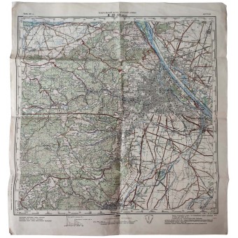 Mapa del Estado Mayor del Ejército Rojo, hoja M-33-141 (Viena), 1944. Espenlaub militaria