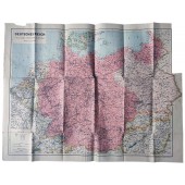 Carte du Troisième Reich allemand à l'échelle 1 : 2 250 000, vers 1940