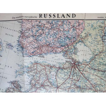 Carta della Russia europea occidentale in scala 1 : 2 500 000, 1941. Espenlaub militaria