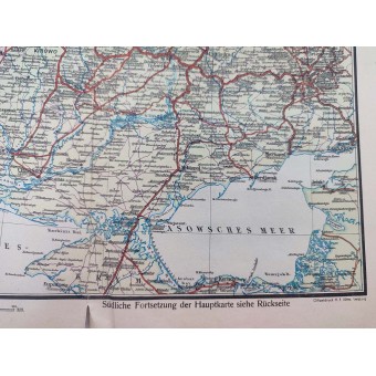 Map of Western European Russia at scale 1 : 2 500 000, 1941. Espenlaub militaria