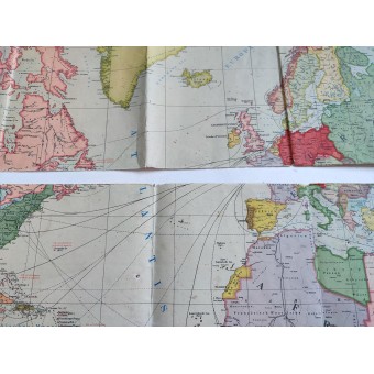 Politische Karte der Welt im Maßstab 1 : 30 000 000, 1942. Espenlaub militaria