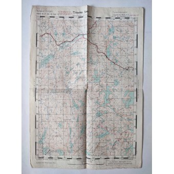 Set of 4x German Wehrmacht maps of Russia at scale 1 : 50 000, 1942. Espenlaub militaria