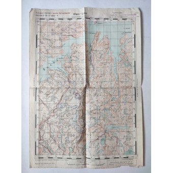 Set of 4x German Wehrmacht maps of Russia at scale 1 : 50 000, 1942. Espenlaub militaria