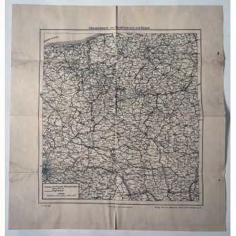 Conjunto de mapas alemanes relacionados con las batallas de 1914 de la Primera Guerra Mundial en el norte de Francia. Espenlaub militaria