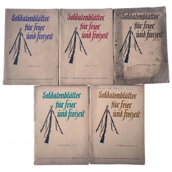 Collection de magazines de larmée de la Wehrmacht - Soldatenblätter für Feier und Freizeit. Espenlaub militaria