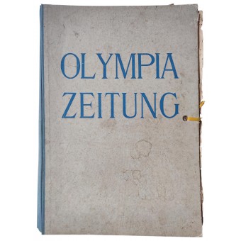 Tutti i 31 numeri del giornale Olympia Zeitung, compreso un numero extra di Probenummer, 1936.. Espenlaub militaria