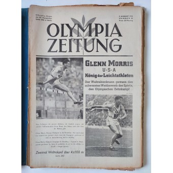 Olympia Zeitung -lehden kaikki 31 numeroa, mukaan lukien ylimääräinen Probenummer-numero, 1936.. Espenlaub militaria