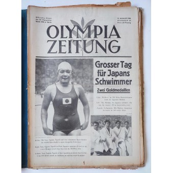 All 31 issues of the newspaper Olympia Zeitung including even an extra Probenummer issue, 1936. Espenlaub militaria