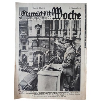 Zeitung Österreichische Woche, Ausgabe Nr. 12, 24. März 1938. Espenlaub militaria