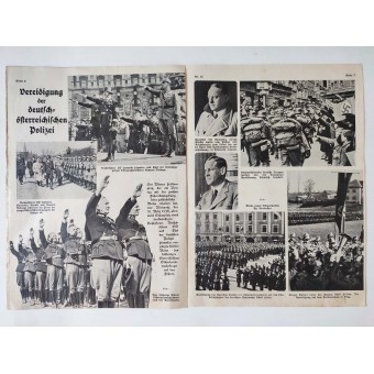 Newspaper Österreichische Woche, issue #12, March 24th, 1938. Espenlaub militaria