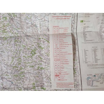 Ainutlaatuinen saksalainen 25. jalkaväkidivisioonan kartta, jossa on asemat Ukrainassa kesällä 1941.. Espenlaub militaria