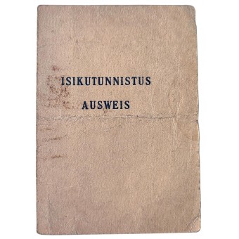 Tyskt identitetskort för estnisk civilperson, 1941. Espenlaub militaria