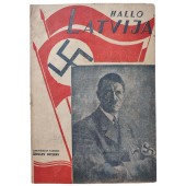 Hallo Latvija - Lettisk tysk tidning med radioprogrammet för juli 1941