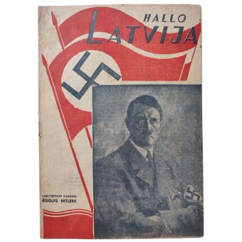 Hallo Latvija - Magazine letton allemand avec le programme radio de juillet 1941. Espenlaub militaria