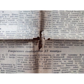 Periódico Leningradskaya Pravda (La verdad de Leningrado), número 275, noviembre de 1941.. Espenlaub militaria