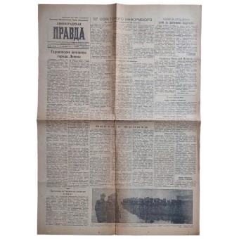 Krant Leningradskaja Pravda (Leningradse Waarheid), uitgave #307, dec. 1941. Espenlaub militaria