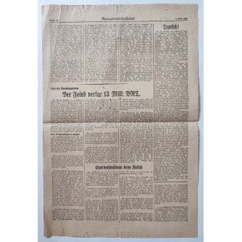 Periódico del NSDAP Nationalsozialistische Landpost nº 19, 1941. Espenlaub militaria