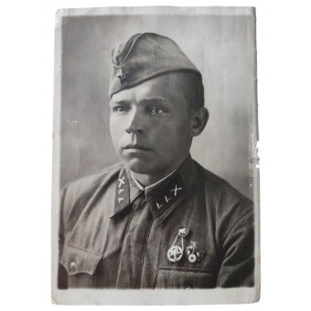 Portret van een artilleriesergeant, 1940. Espenlaub militaria