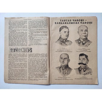 Radiovilnis - Lets Sovjetblad met het radioprogramma voor februari 1941. Espenlaub militaria