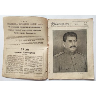 Magazine de lArmée rouge, Krasnoarmeets (Le soldat de lArmée rouge), n° 8, 1944. Espenlaub militaria