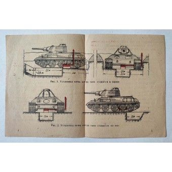 Short instructions for a tank furnace. Espenlaub militaria