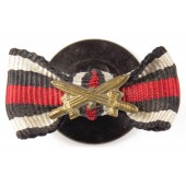 Barrette de ruban en boutonnière pour la Croix d'honneur 1914-1918