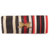 Barra de cinta de medalla para la Cruz de Hierro de 1914, la Cruz de Honor y la Medalla al Mérito de Guerra