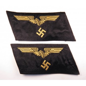Linguetta per colletto singolo per lavoratore della Reichsbahn (Arbeiter). Espenlaub militaria