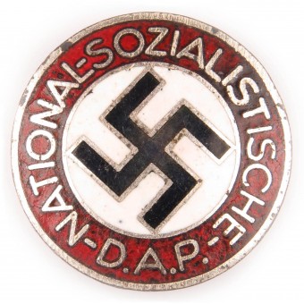 Distintivo in acciaio per membri del NSDAP senza codice RZM. Espenlaub militaria