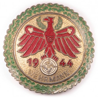 Wehrmann Tirol shooting award in gold, 1944. Espenlaub militaria