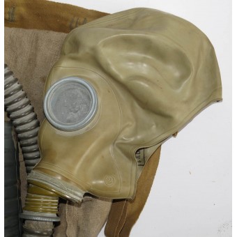 Rara época WW2 máscara de gas conjunto completo con la máscara ShM-1. Espenlaub militaria