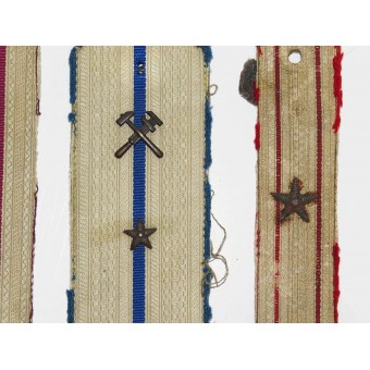 4 single officer shoulder straps of the Red Army. Espenlaub militaria
