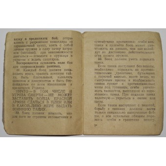 Uppgifter för en soldat i Röda armén.. Espenlaub militaria