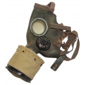 Masque à gaz estonien rare de l'époque de la Seconde Guerre mondiale, modèle E.IV