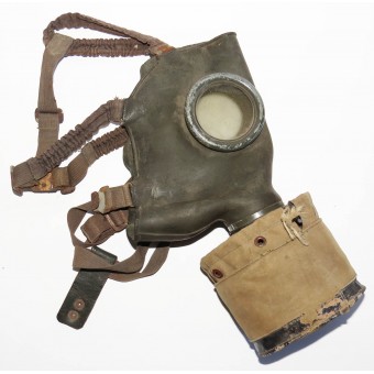 Estnisk sällsynt gasmask från andra världskriget E.IV-modell. Espenlaub militaria