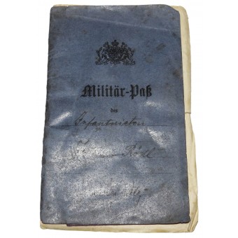 Tessera militare Militaer-Pass della Baviera durante la prima guerra mondiale. Espenlaub militaria