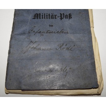 Baijerin sotilaskortti Militaer-Pass ensimmäisen maailmansodan aikana.. Espenlaub militaria