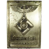 RAD Wall Plaque with it's motto Arbeit Adelt