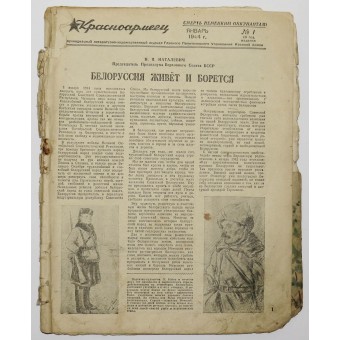 Conjunto de números de la revista Red Army Man de la época de la Segunda Guerra Mundial. Espenlaub militaria