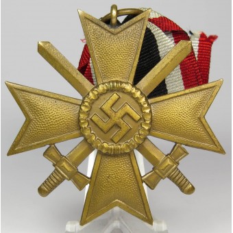 War Merit Cross with Swords on a ribbon. Espenlaub militaria