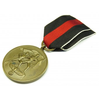 Médaille doccupation de la Tchécoslovaquie sur un ruban. Espenlaub militaria